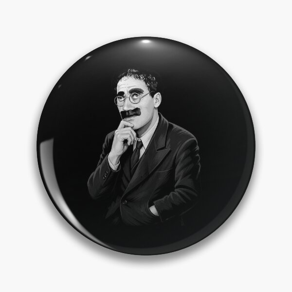 Item preview, Groucho Marx Classic Portrait Black And White designed and sold by BostickirisArts.
