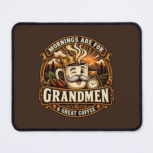 Item preview, Grandmen Coffee Club — Mornings Are for Grandmen & Great Coffee designed and sold by AnointedInk.