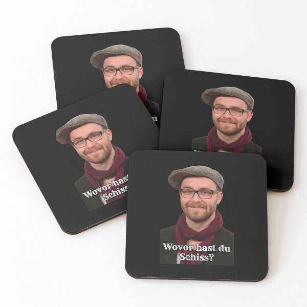 Item preview, Wovor Hast Du Schiss German Quote Portrait designed and sold by ETHMCLEISTER.