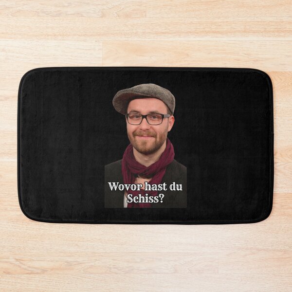 Item preview, Wovor Hast Du Schiss German Quote Portrait designed and sold by ETHMCLEISTER.