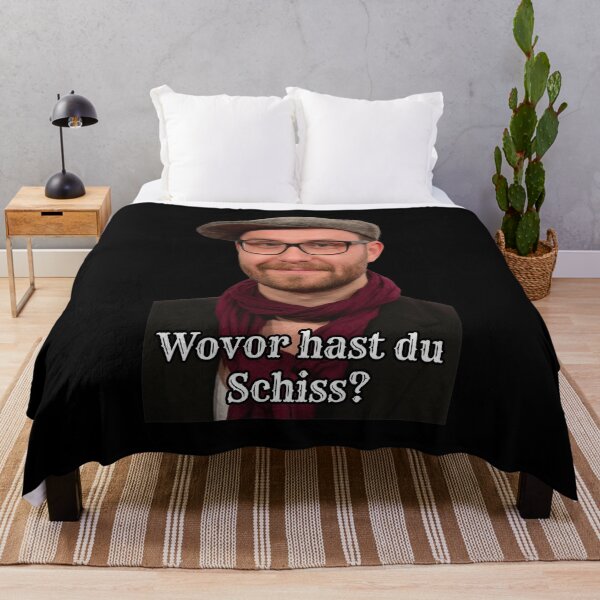 Item preview, Wovor Hast Du Schiss German Quote Portrait designed and sold by ETHMCLEISTER.