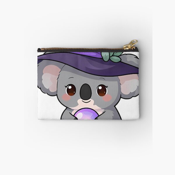 Item preview, Cute Baby Koala Apprentice Witch with Pastel Crystal Orb designed and sold by pumsquare.