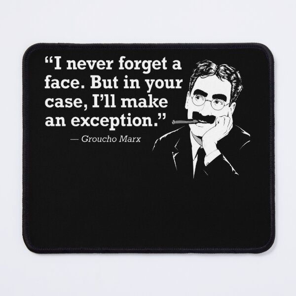 Item preview, Groucho Quote Vintage Marx Brothers Black And White designed and sold by BostickirisArts.
