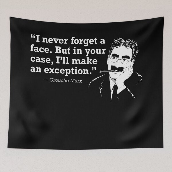 Item preview, Groucho Quote Vintage Marx Brothers Black And White designed and sold by BostickirisArts.