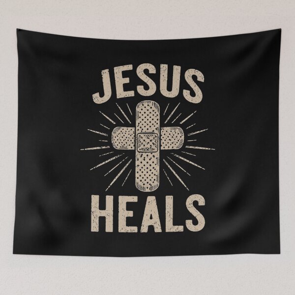 Item preview, Jesus Heals Aid Cross Vintage designed and sold by Biancadann.