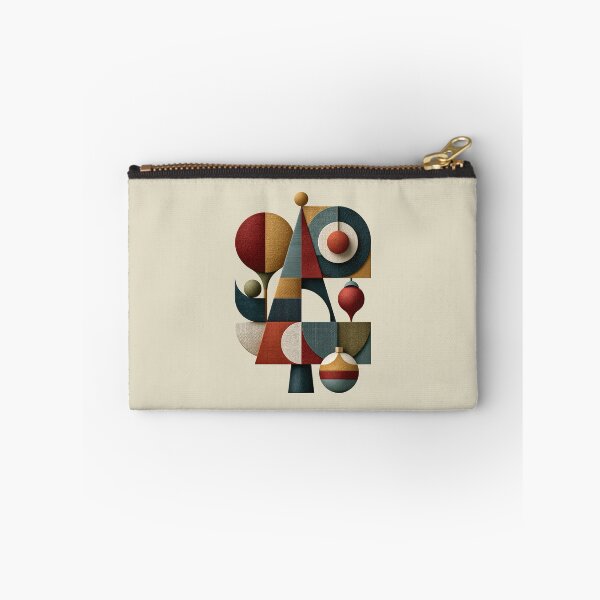 Item preview, Mid Century Modern Geometric Textured Christmas Tree designed and sold by colorful-white.