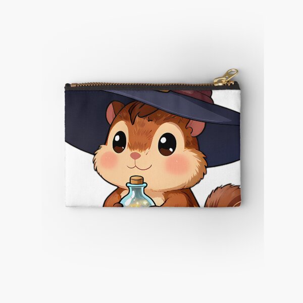 Item preview, Cute Chipmunk Apprentice Witch with Stardust Glass Vial designed and sold by pumsquare.