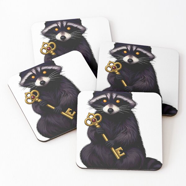 Item preview, Gothic Raccoon Treasury Keeper designed and sold by IllumeInk.