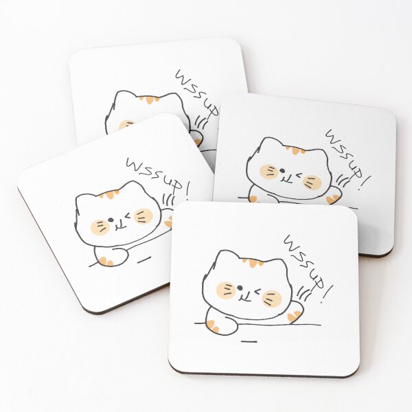 Item preview, Wssup Kitty Funny Cute Chibi Peek Kitten Graphic designed and sold by 22ndOfOctoberr.