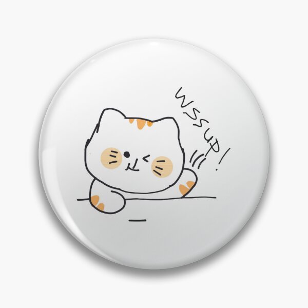 Item preview, Wssup Kitty Funny Cute Chibi Peek Kitten Graphic designed and sold by 22ndOfOctoberr.