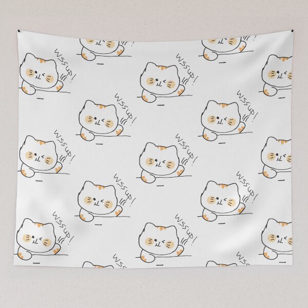 Item preview, Wssup Kitty Funny Cute Chibi Peek Kitten Graphic designed and sold by 22ndOfOctoberr.
