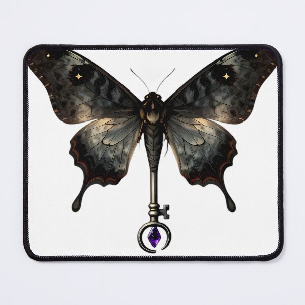 Item preview, Gothic Luna Moth Dreamgate Key designed and sold by IllumeInk.