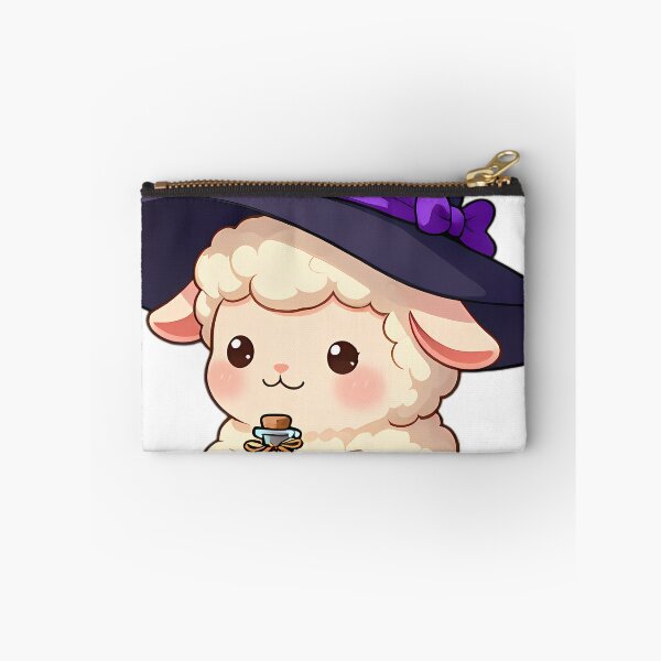 Item preview, Cute Baby Lamb Apprentice Witch with Lavender Potion Bottle designed and sold by pumsquare.