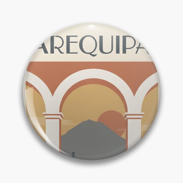 Item preview, Arequipa Peru Vintage Travel Poster - White City Art Print designed and sold by DuckOddity.