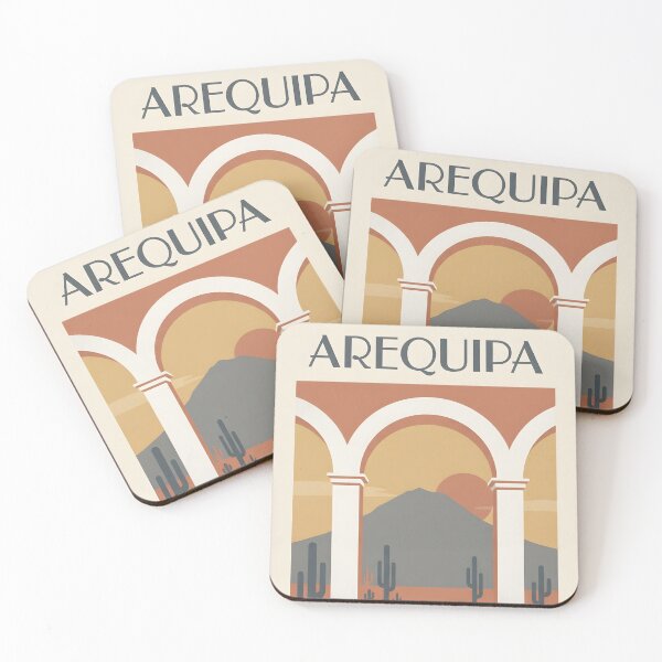 Item preview, Arequipa Peru Vintage Travel Poster - White City Art Print designed and sold by DuckOddity.