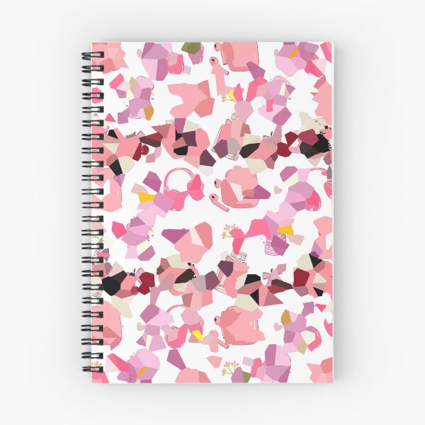 Item preview, Abstract Pink Collaged Elements Seamless Pattern on Black Background designed and sold by Manyart13031992.