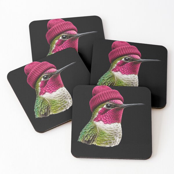 Item preview, 90's Anna's Hummingbird Wearing Beanie Bird Lover Vintage designed and sold by AmberWild.