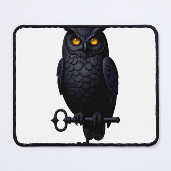 Item preview, Gothic Horned Owl Tower Keeper designed and sold by IllumeInk.
