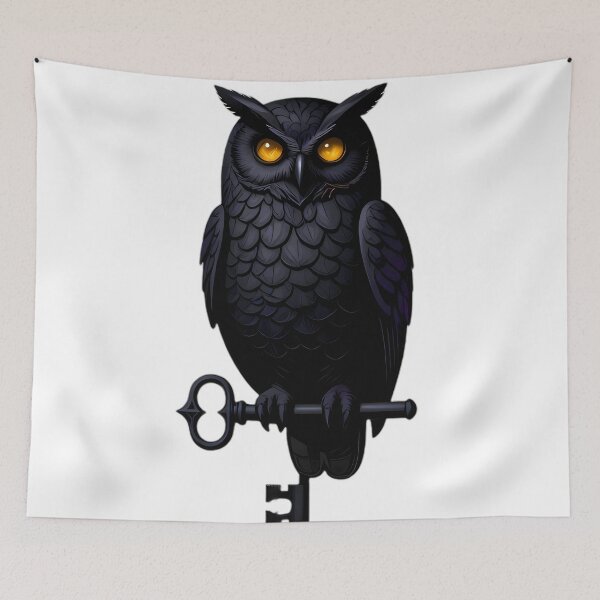 Item preview, Gothic Horned Owl Tower Keeper designed and sold by IllumeInk.