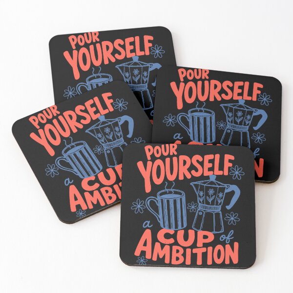 Item preview, Coffee Lover Moka Pot Pour Yourself A Cup of Ambition designed and sold by AmberWild.