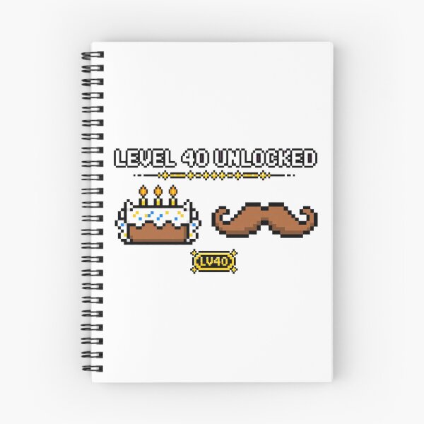 Item preview, Level 40 Unlocked - Gamer Birthday Shirt designed and sold by GeeklyShirts.