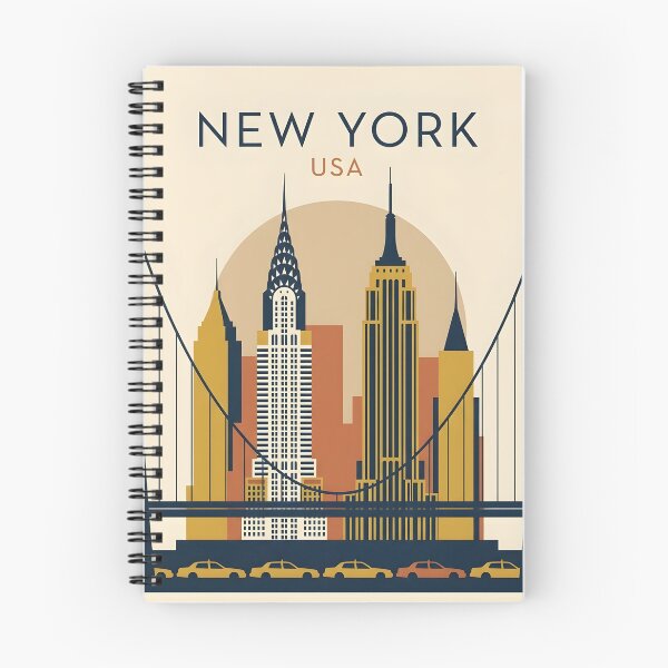 Item preview, New York City Vintage Travel Poster - Minimalist NYC Art Print designed and sold by DuckOddity.
