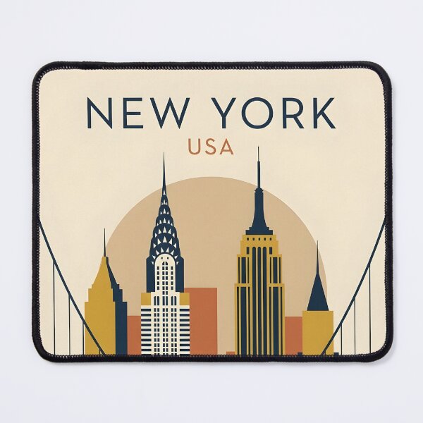 Item preview, New York City Vintage Travel Poster - Minimalist NYC Art Print designed and sold by DuckOddity.