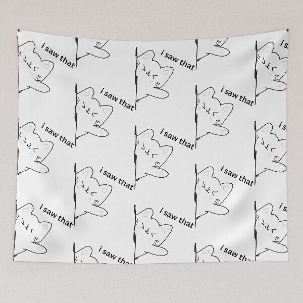 Item preview, I Saw That Funny Creepy Peeking Cat Graphic Art designed and sold by 22ndOfOctoberr.