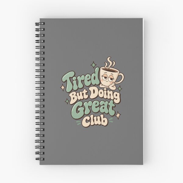 Item preview, Tired But Doing Great Club Retro Coffee Lover designed and sold by 2Sec.