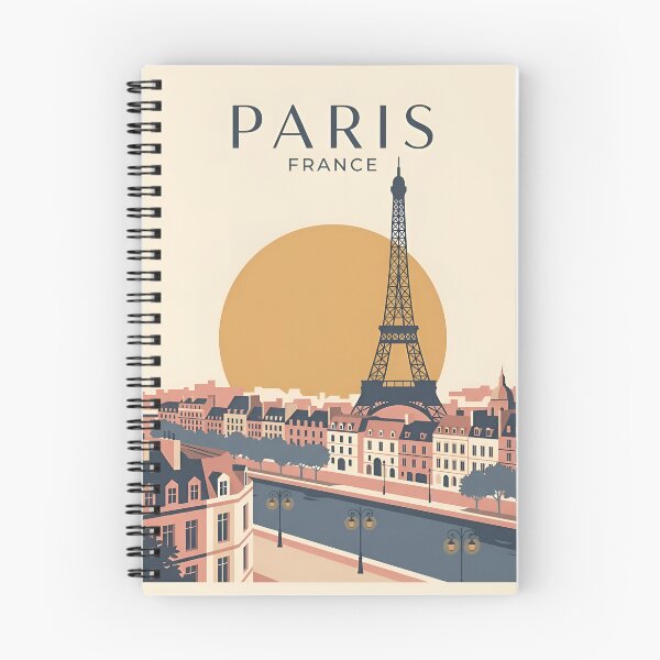 Item preview, Paris France Vintage Travel Poster - Minimalist Eiffel Tower Art Print designed and sold by DuckOddity.