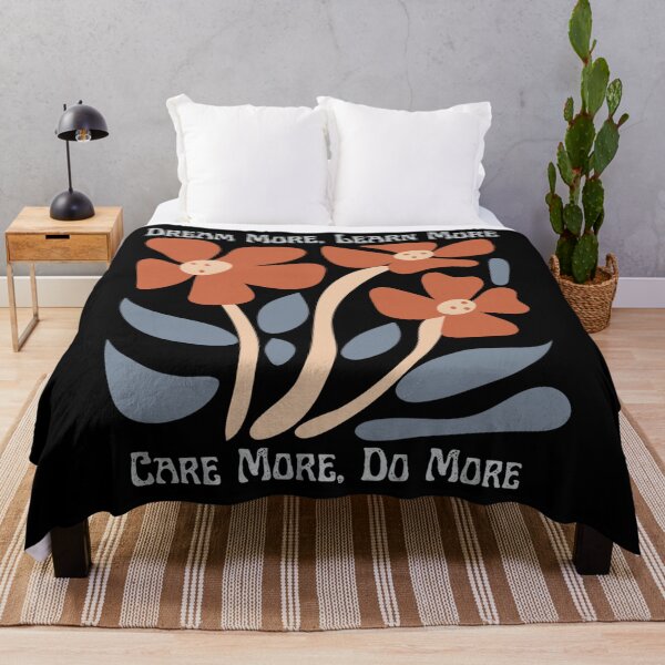 Item preview, Dream More Learn More Care More Do More Floral Inspirational designed and sold by AmberWild.