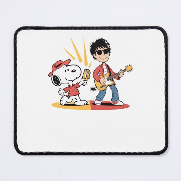 Item preview, Snoopy Rock Band Guitar Tambourine designed and sold by fizzstocmathepa.
