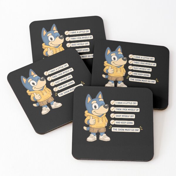 Item preview, Bingo Bluey Show Must Go On Motivational Dog designed and sold by visionnen.