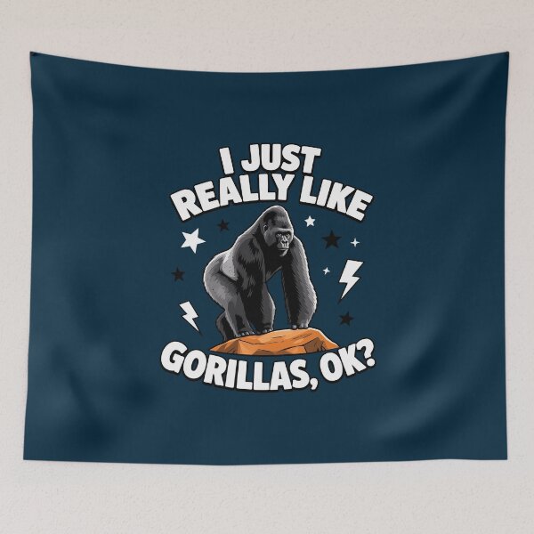 Item preview, I Just Really Like Gorillas designed and sold by DarbyIlStudio.