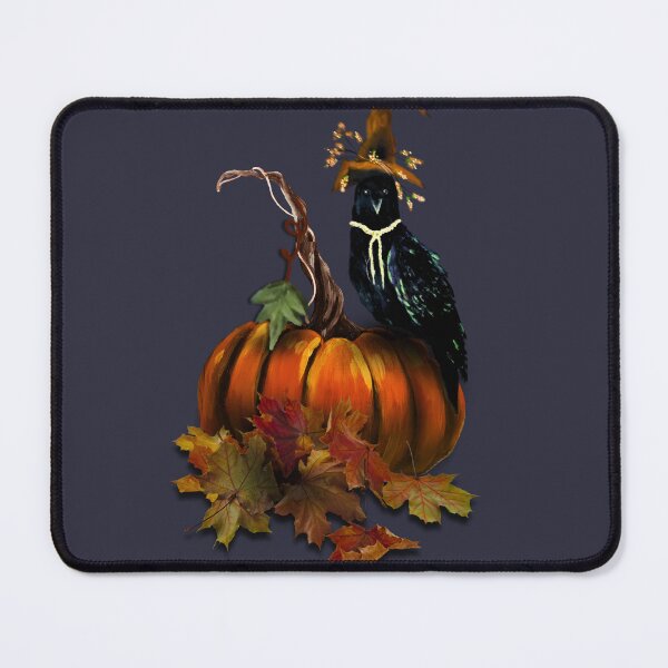 Item preview, Witchy Autumn Crow & Pumpkin – Cute Fall Apparel & Sticker Art designed and sold by ArtistsAtticWI.
