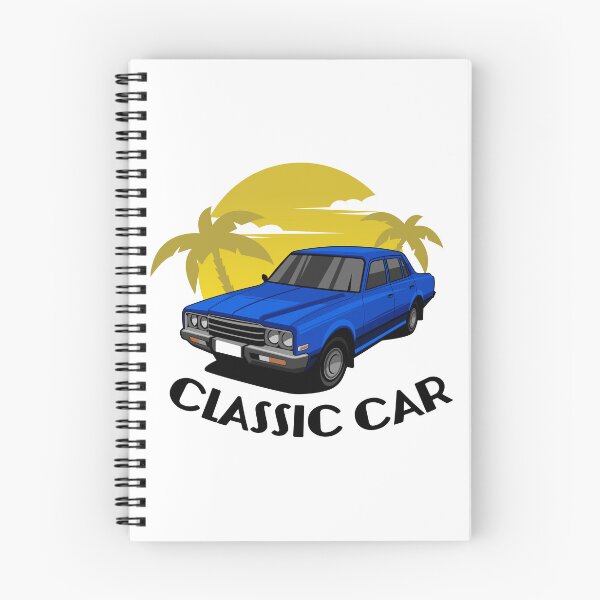 Item preview, Vintage Blue Classic Car Retro Tropical Sunset designed and sold by wisnubayuaji.