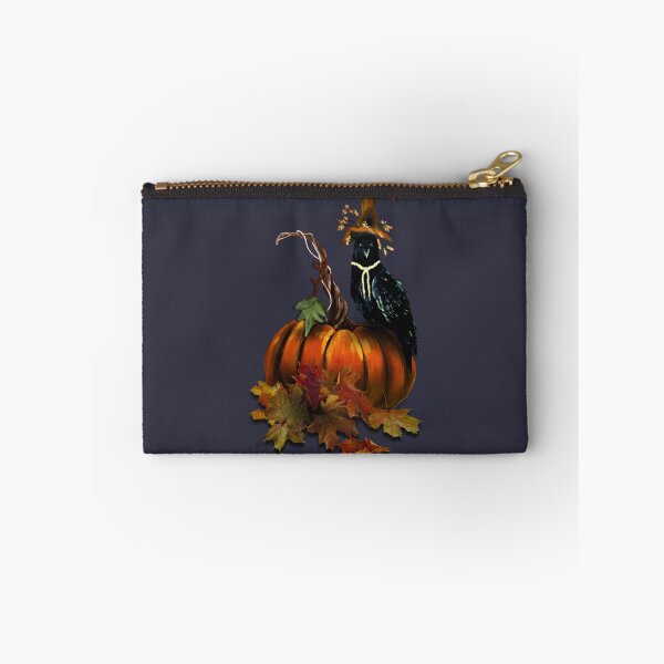 Item preview, Witchy Autumn Crow & Pumpkin – Cute Fall Apparel & Sticker Art designed and sold by ArtistsAtticWI.