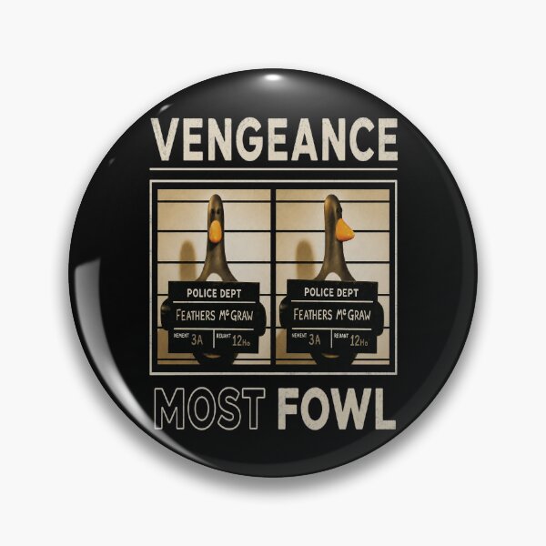 Item preview, Vengeance Most Fowl Duck Police Mugshot Humor designed and sold by CharlesGrooms.
