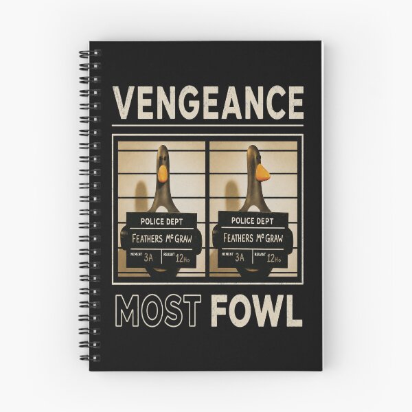 Item preview, Vengeance Most Fowl Duck Police Mugshot Humor designed and sold by CharlesGrooms.