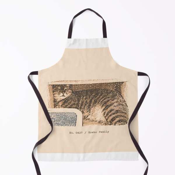 Item preview, Sleepy Tabby Cat in Box: Vintage Linocut designed and sold by HowHoFamily.