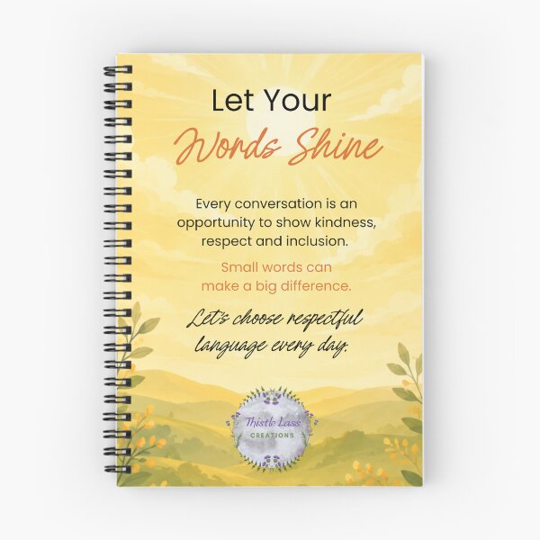 Item preview, Words Shine Poster designed and sold by ThistleLassC.