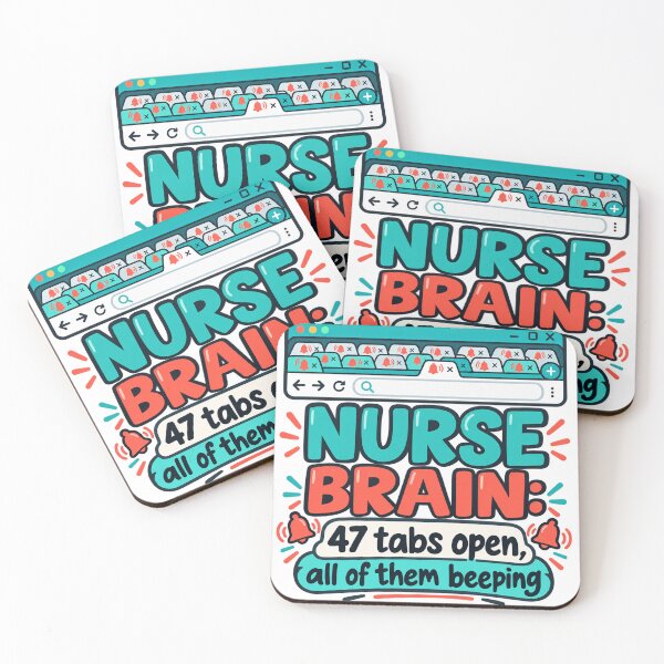 Item preview, Nurse Brain 47 Tabs Open All Beeping Funny Nurse Gift designed and sold by ys96.