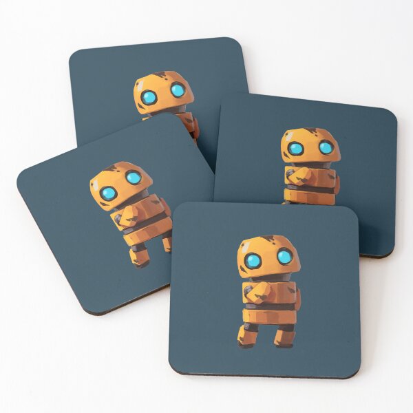 Item preview, Cute Orange Robot with Glowing Eyes designed and sold by ArtistUpsale.