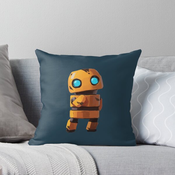 Item preview, Cute Orange Robot with Glowing Eyes designed and sold by ArtistUpsale.