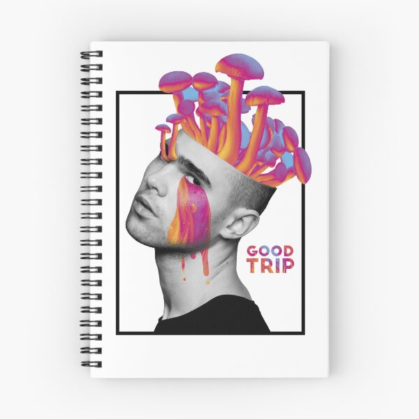 Item preview, Good Trip Psychedelic Mushroom Mind Surreal Collage Art designed and sold by Hilal-Studio.