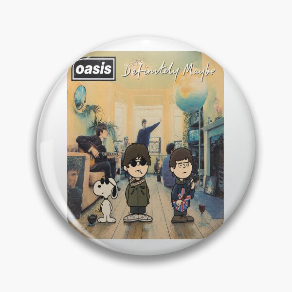 Item preview, Oasis album cover in Peanuts style Definitely Maybe  designed and sold by ArtfulCratures.