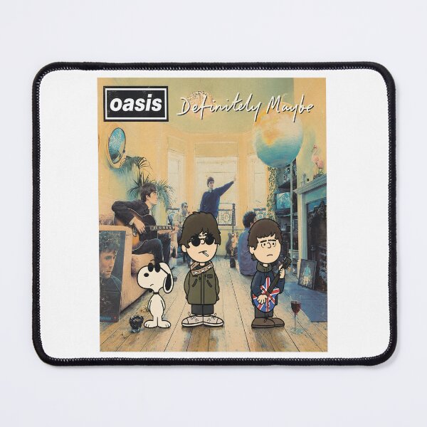 Item preview, Oasis album cover in Peanuts style Definitely Maybe designed and sold by ArtfulCratures.
