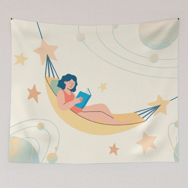 Item preview, Reading Amongst the Stars | Stardust Bookworm designed and sold by monicabianca.