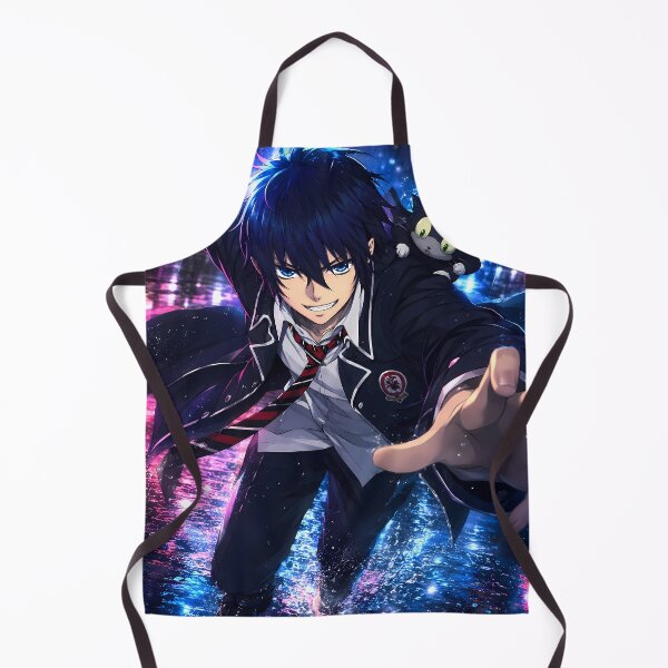 Item preview, Rin Okumura Blue Exorcist Neon Rain Chase with Kuro designed and sold by SolenneAzur.