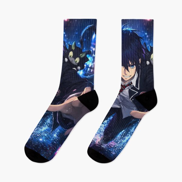 Artikelvorschau, Rin Okumura Blue Exorcist Neon Rain Chase mit Kuro entworfen und verkauft von SolenneAzur.